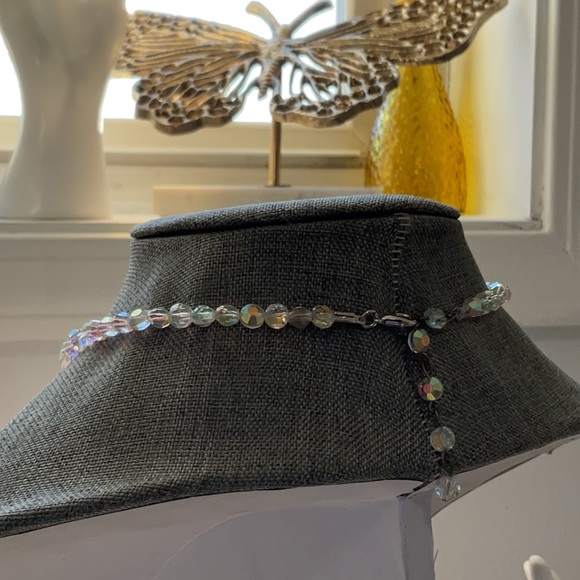 Vintage 1960’s Glass Aurora Beaded Adjustable Necklace. Absolutely Gorgeous! - Picture 5 of 10